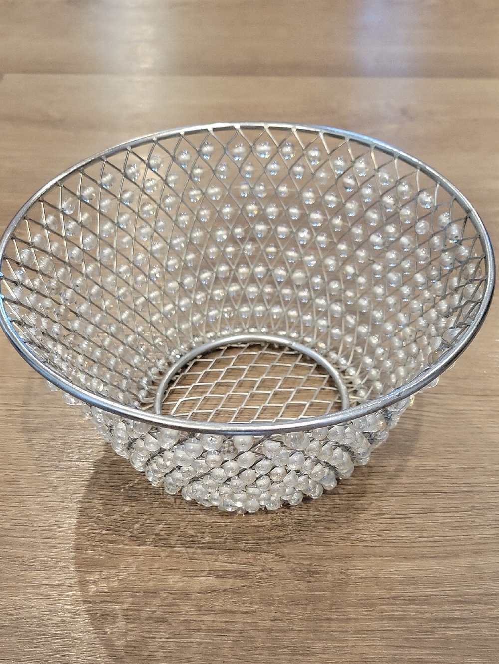 Pottery Barn Beaded Accent Basket